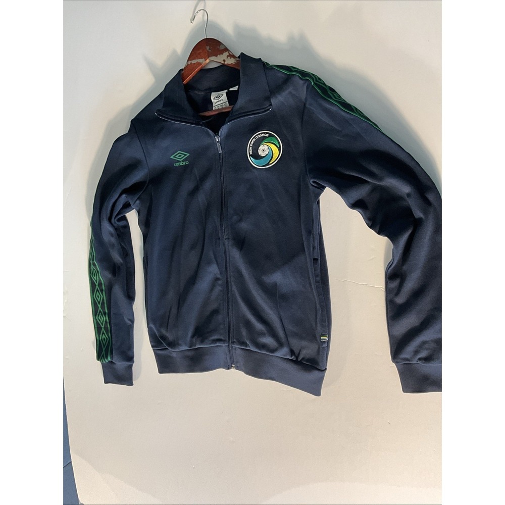 Umbro New York Cosmos Full Zip Track Jacket Navy Green Men's Medium
